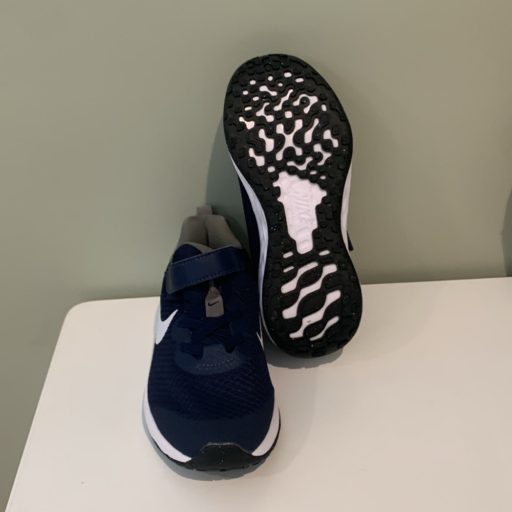 Nike Kids Sneakers - Dark Blue and White - Picture 3 of 4